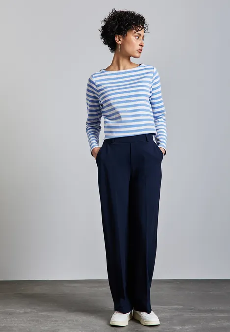 Gestreept overhemd columbia blue
