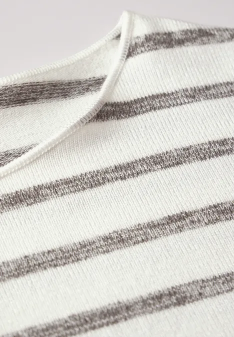 Gestreiftes Shirt off white