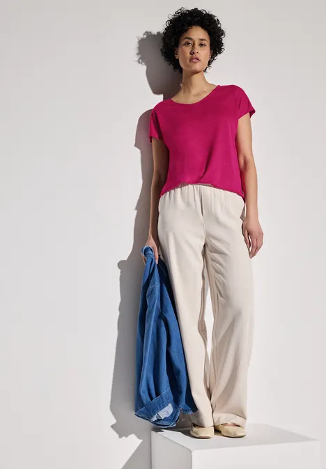 Leinen-Look Shirt juicy berry