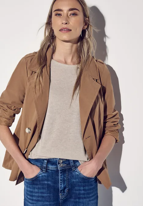Leinen-Look Shirt moonstone sand