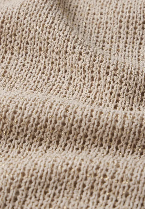 T-Shirt mit Glitzerdetails moonstone sand