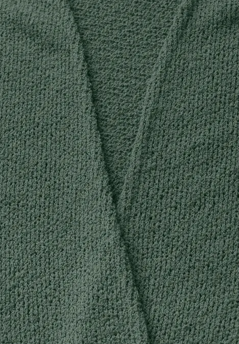 Strick-Look Jacke garden green