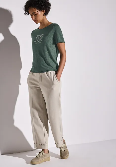 T-shirt avec wording garden green