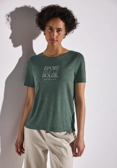 T-shirt avec wording garden green