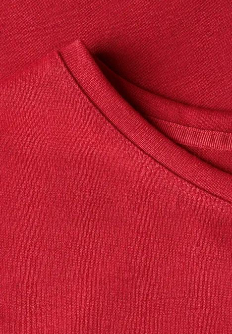 T-Shirt mit Wording glory red