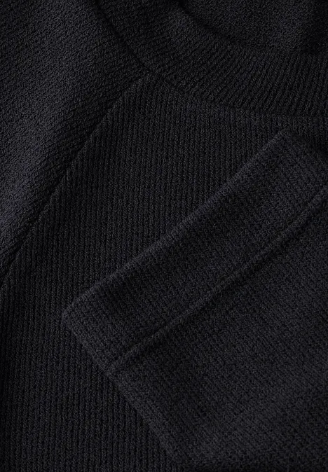 Strick-Look Shirt deep tint blue