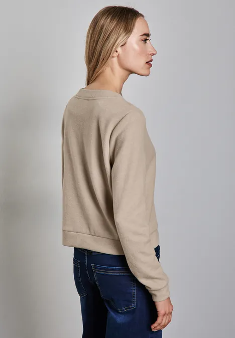 Kuschelige Jacke honey sand mel.