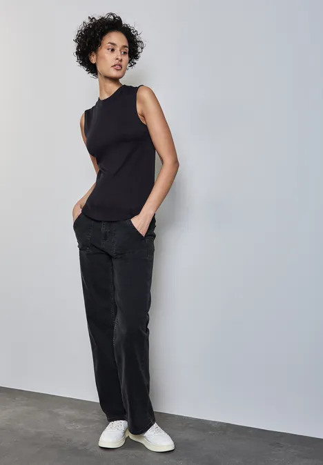 Top mit Turtleneck deep tint blue