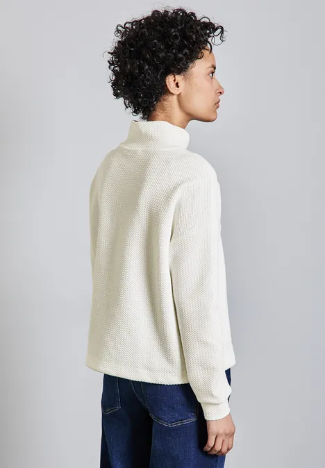 Shirt mit feiner Struktur off white