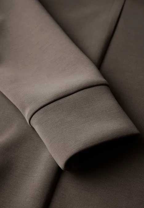 Silk-Look Shirt muddy brown