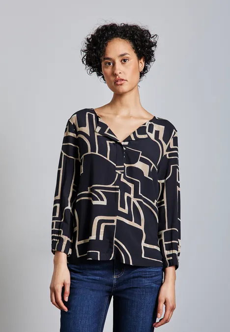 Bedrucktes Shirt deep tint blue