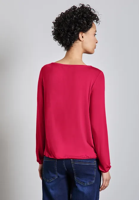 Langarmshirt power berry