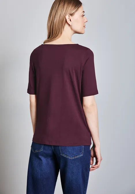 Zacht shirt mulberry red