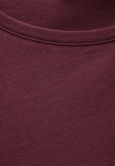 Basic Shirt dark cherry red