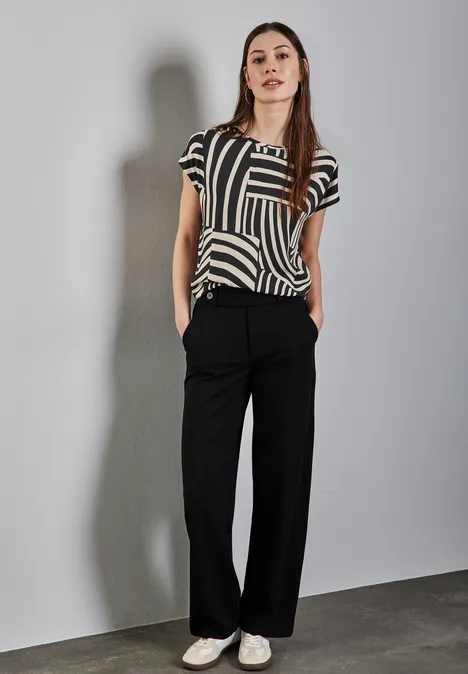 Bedrucktes Shirt Black