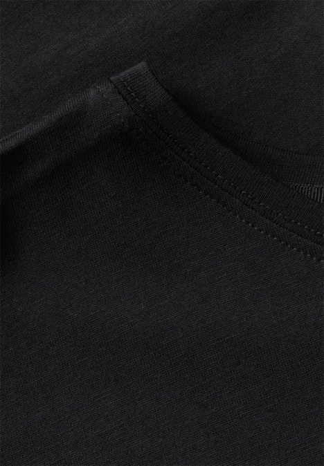 T-Shirt mit Folien Wording Black