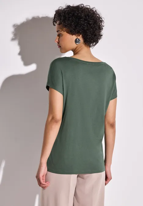 T-Shirt mit Folien Wording garden green