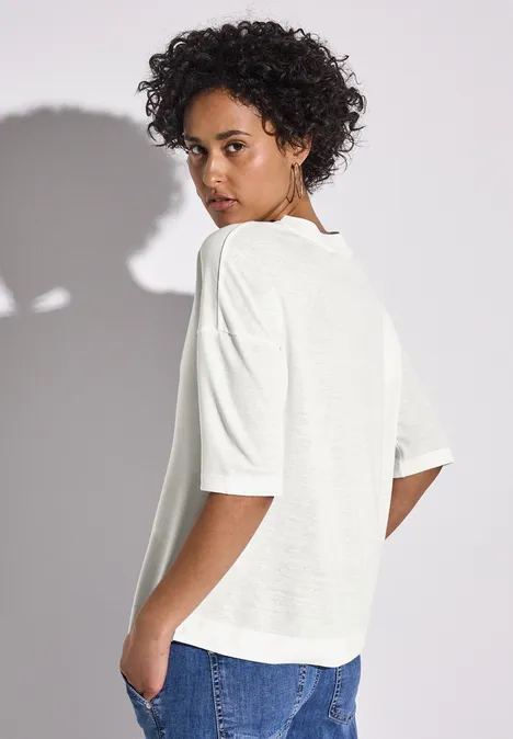V-Neck T-Shirt off white