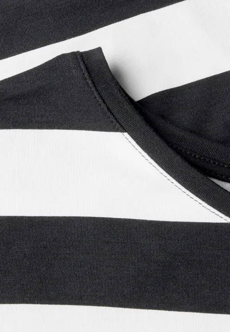 Gestreiftes T-Shirt Black
