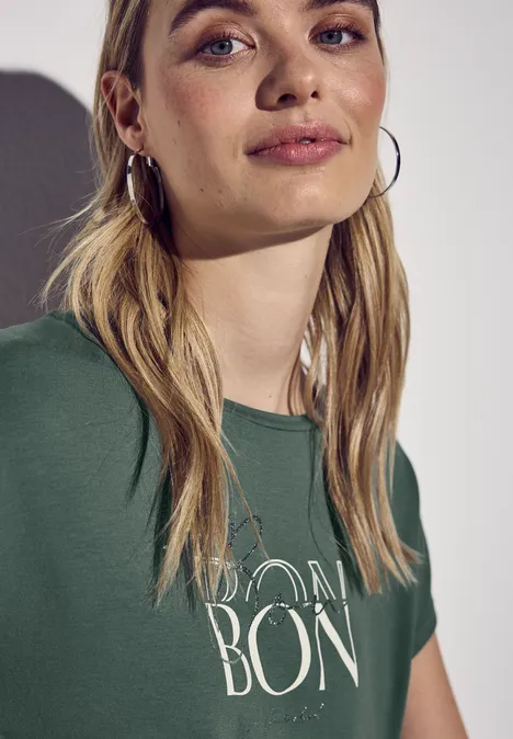 T-Shirt mit Wording garden green