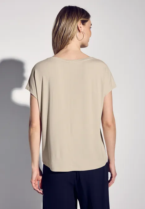 T-Shirt mit Wording moonstone sand