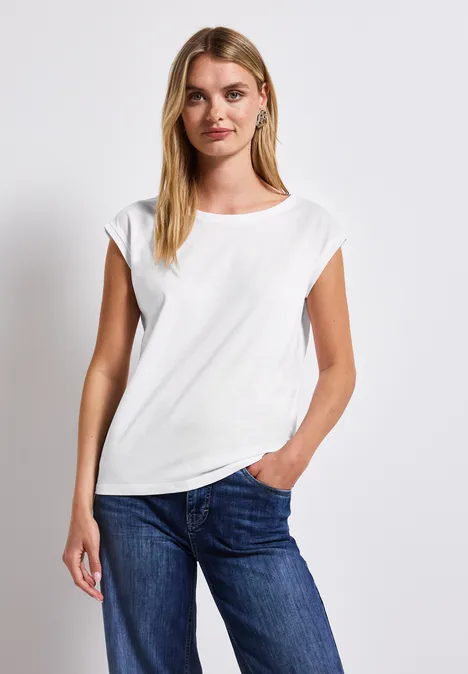 Ärmelloses Shirt White