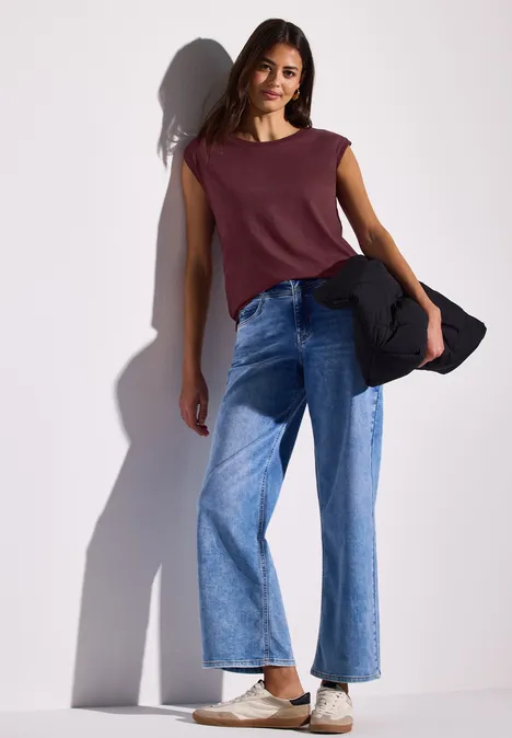 Ärmelloses Shirt dark cherry red