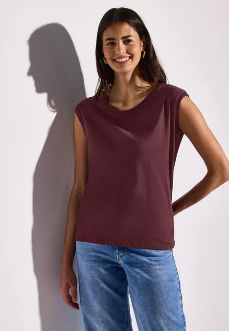 Ärmelloses Shirt dark cherry red