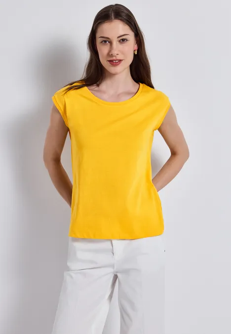 Shirt zonder mouwen marigold yellow