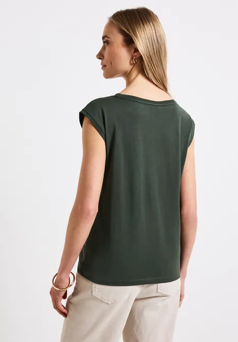 Shirt zonder mouwen mid green