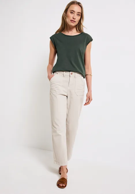 Shirt zonder mouwen mid green