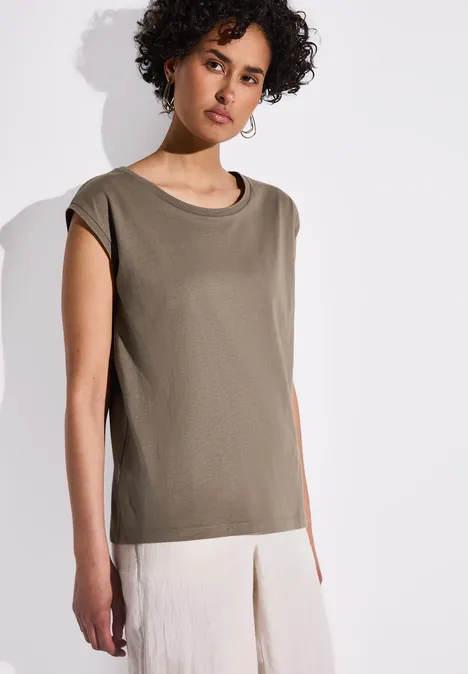 Ärmelloses Shirt stone brown