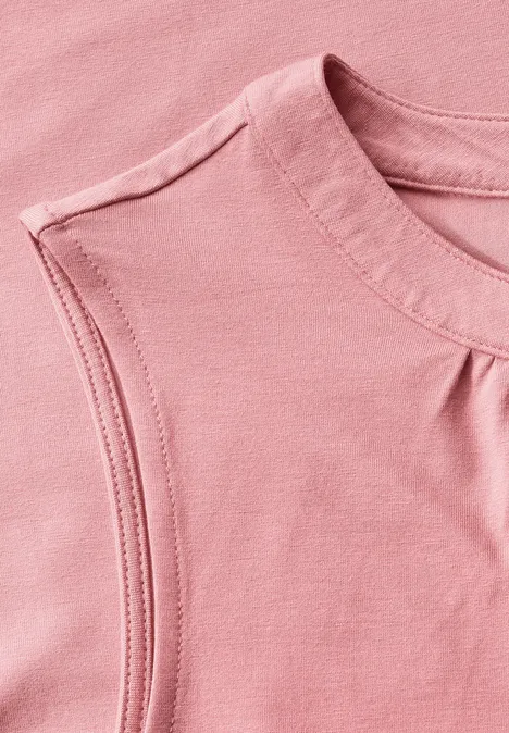 Jersey-Top mit Raffung blush peach