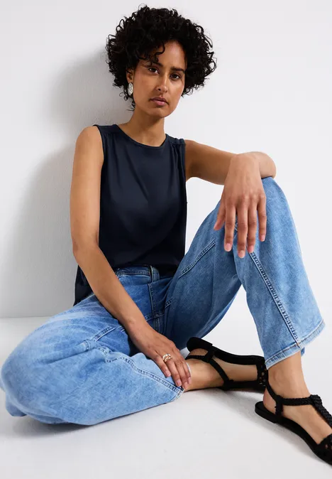 Basic Top deep blue
