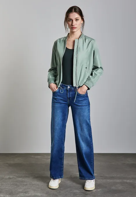 Basic top in effen kleur hunter green