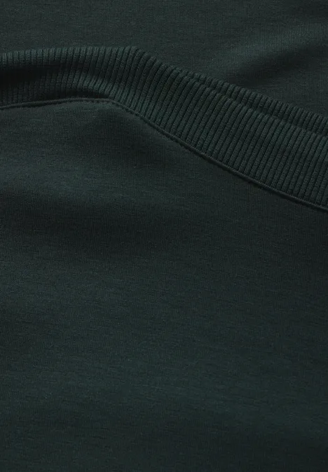 Shirt mit U-Boot-Ausschnitt hunter green