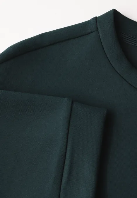 Silk-Look T-Shirt hunter green