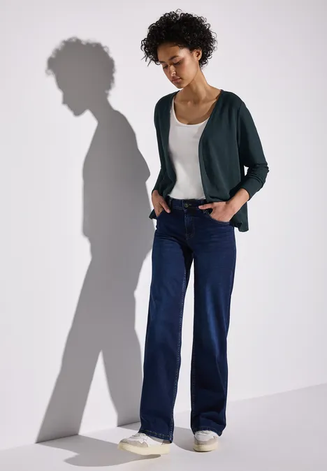 Strick-Look Jacke hunter green