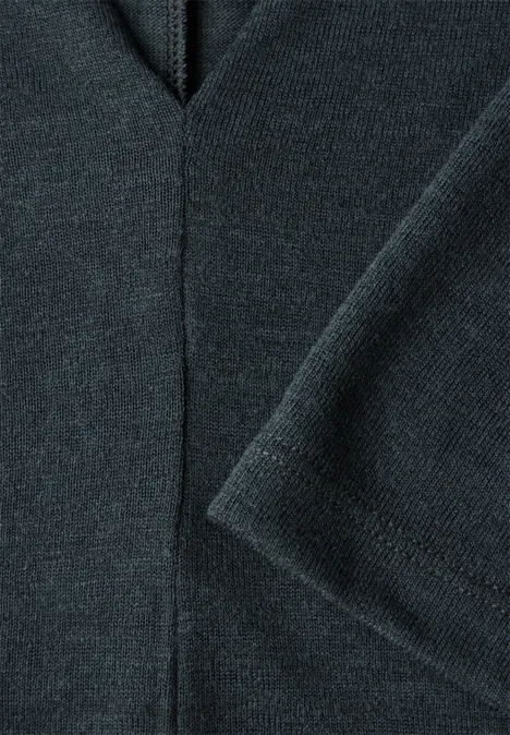 Leinen-Look Shirt hunter green