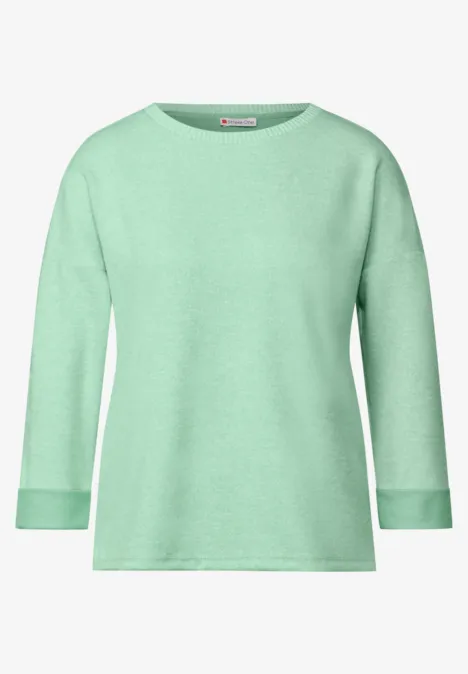 Shirt im Melange-Look tendril green mel.
