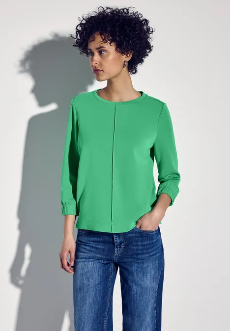 Chemise en soie tendril green
