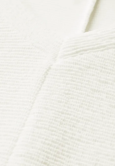 Kuscheliges Strukturshirt off white