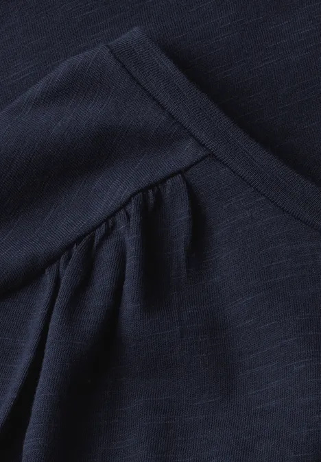 Shirt mit Raffung deep blue