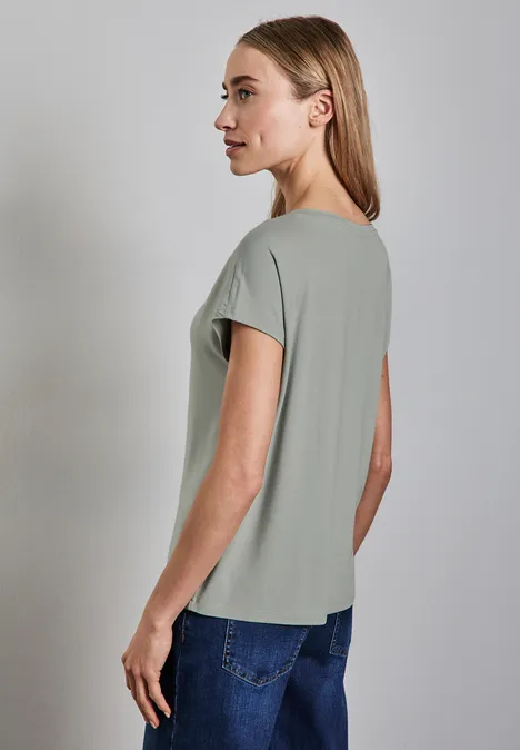 T-Shirt mit Wording pastel green