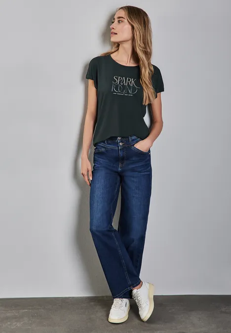 T-Shirt mit Wording pine grove green