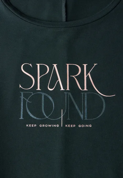 T-Shirt mit Wording pine grove green