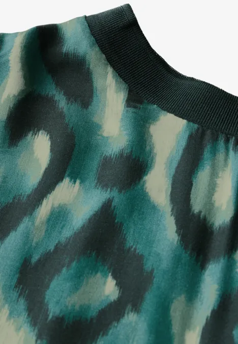 Bedrucktes T-Shirt hunter green