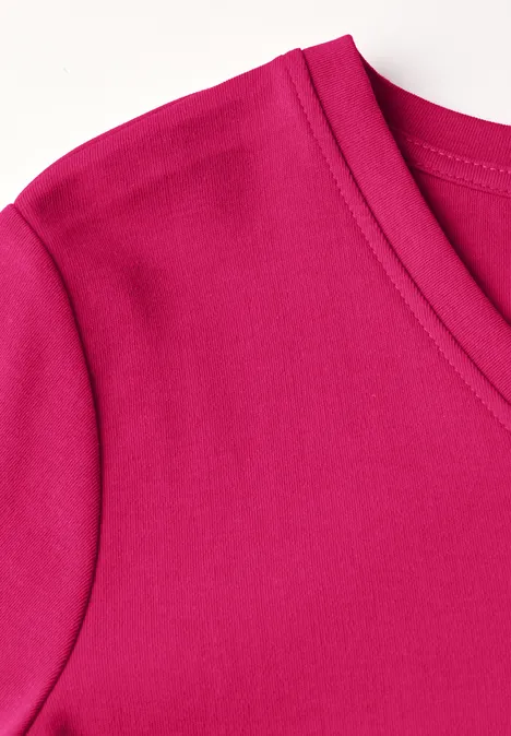 Basic V-Neck Shirt juicy berry