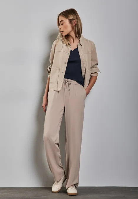 Long Shape Shirt mit Knöpfen deep blue