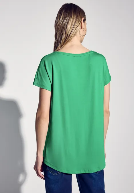 Langes Shirt tendril green